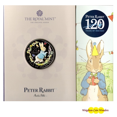 2022 BU £5 Coin Pack - Peter Rabbit - 120 Years